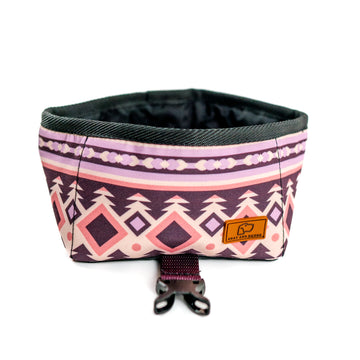 Huckleberry Geo Collapsible Dog Bowl