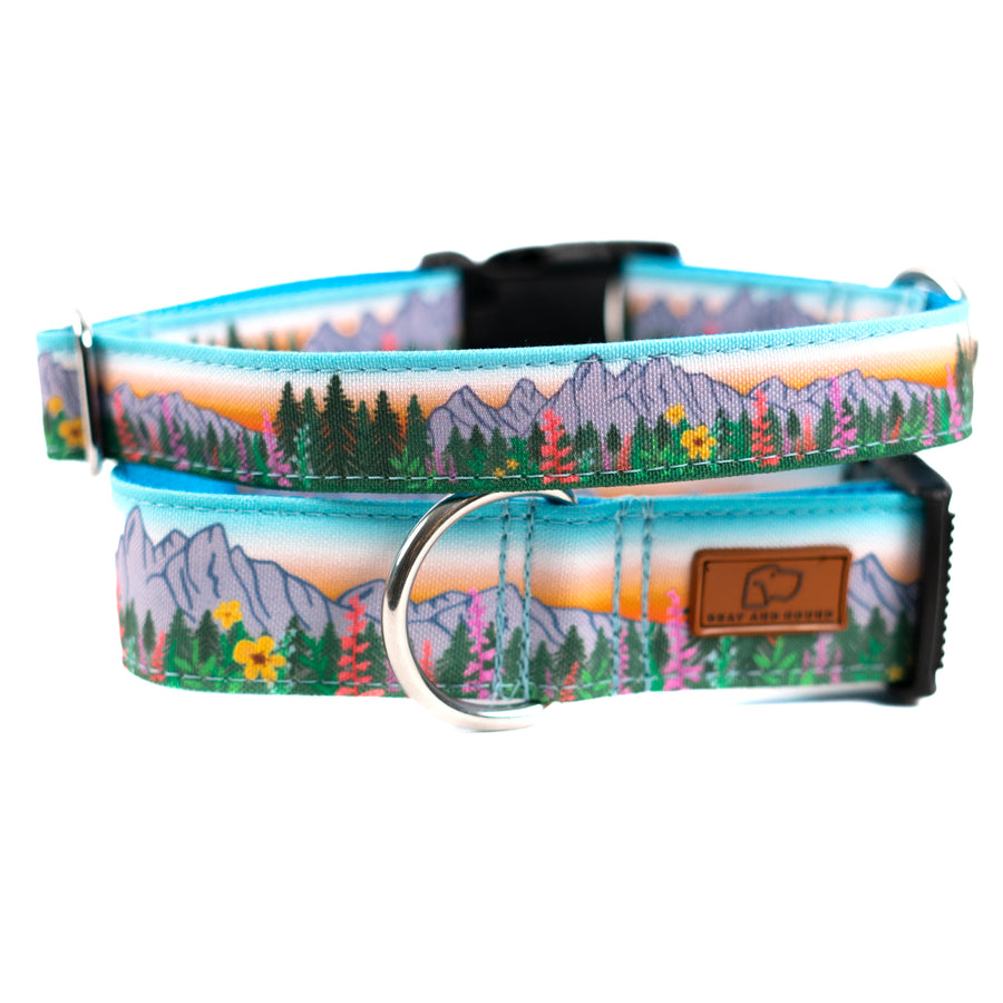Canmore Alpine Dog Collar For The Outdoors, Rocky Mountain Dog