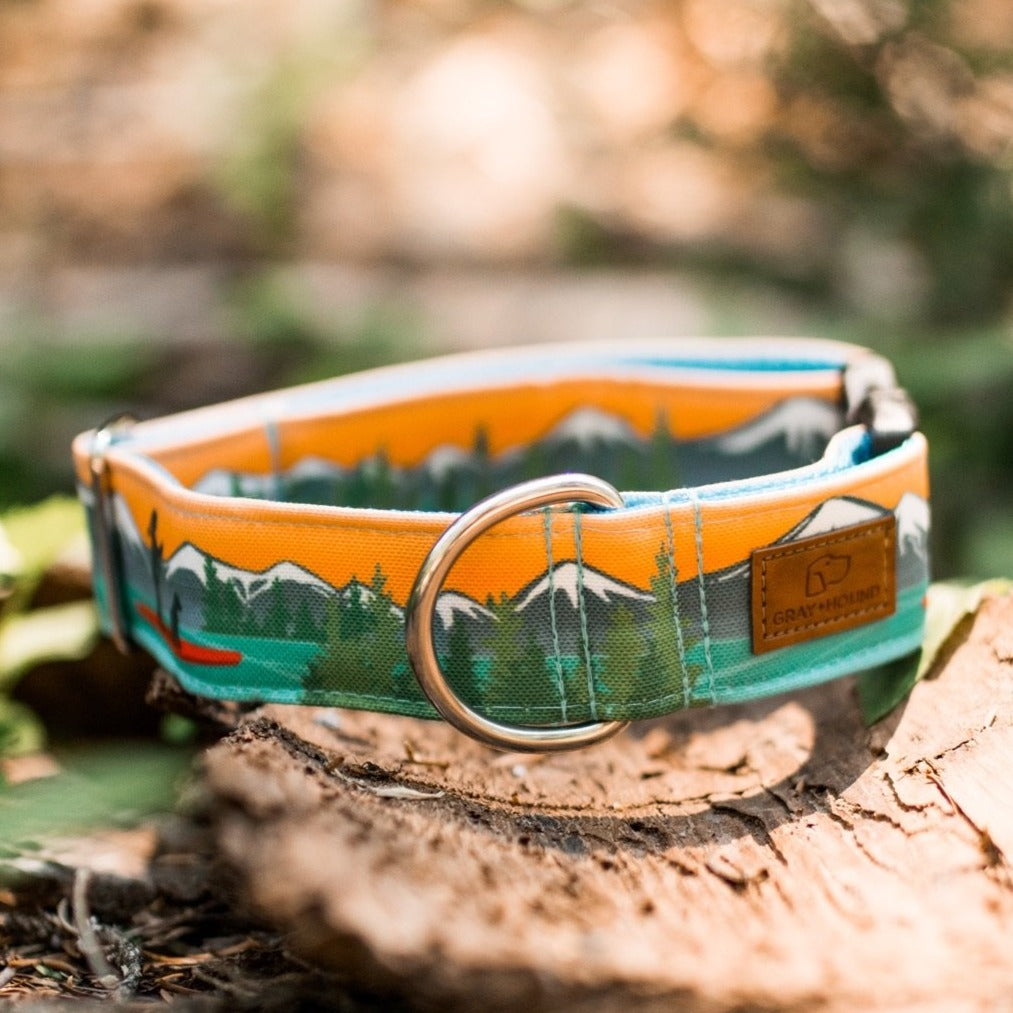 Alpine Lake Paddle Board Dog Collar
